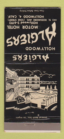 Matchbook Cover - Hollywood Algiers Motor Hotel CA 30 Strike