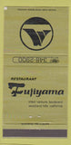 Matchbook Cover - Restaurant Fujiyama Japanese Woodland Hills CA 30 Strike