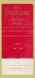 Matchbook Cover - La Fontaine Lounge Tropicana Casino Las Vegas NV 30 Strike