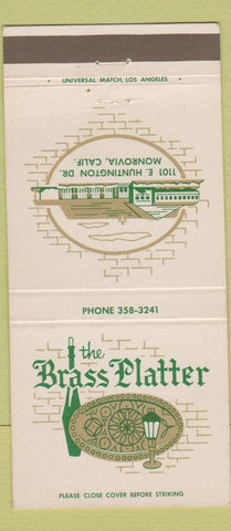 Matchbook Cover - Brass Platter Monrovia CA 30 Strike