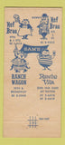 Matchbook Cover - Sam's Rancho Villa Sacramento CA 30 Strike