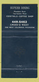 Matchbook Cover - Gwinn's West Pasadena CA WHITE 30 Strike