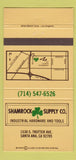 Matchbook Cover - Shamrock Supply Hardware Tools Santa Ana CA 30 Strike
