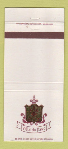 Matchbook Cover - Ville Du Parc Country Club Mequon WI 30 Strike