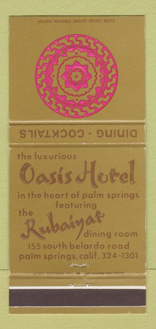 Matchbook Cover - Osis Hotel Rubaiyat Room Palm Springs CA 30 Strike