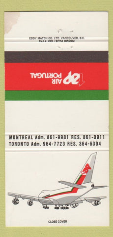 Matchbook Cover - Air Portugal Montreal QC Toronto ON STAINED 30 Strike