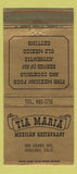 Matchbook Cover - Tia Maria Mexican Restaurant Oakland CA WEAR 30 Strike