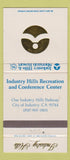 Matchbook Cover - Industry Hills Recreation Resort City of Industry CA 30 Strike