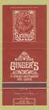 Matchbook Cover - Ginger's Garden Restaurant Hilton Houston TX 30 Strike