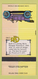 Matchbook Cover - Classic Cars 1912 REO Lansing MI 30 Strike