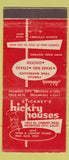 Matchbook Cover - Stickney's Hickry Redwood City Palo Alto CA 21 Strike Feature