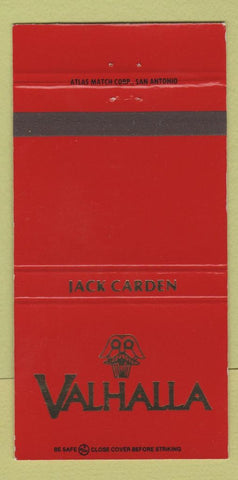Matchbook Cover - Valhalla Corpus Christi TX 30 Strike
