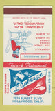 Matchbook Cover - L Auberge Hollywood CA French 30 Strike