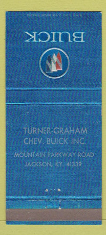 Matchbook Cover - Turner Graham Chevrolet Buick Jackson KY WEAR 30 Strike