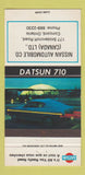 Matchbook Cover - Datsun 710 Nissan Concord ON 30 Strike