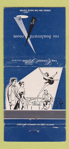 Matchbook Cover - Hilton Chicago IL Boulevard Room girlie WEAR 30 Strike