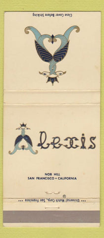 Matchbook Cover - Lexis San Francisco CA 30 Strike