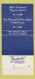 Matchbook Cover - Lexis San Francisco CA 30 Strike