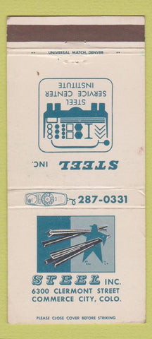 Matchbook Cover - Steel Inc Commerce City Colorado WEAR 30 Strike
