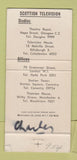 Matchbook Cover - STV Scottish Television Studios Glasgow WEAR 30 Strike