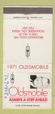 Matchbook Cover - 1971 Oldsmobile Oceanside CA Salesman's Photo? 30 Strike