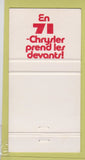Matchbook Cover - 1971 Dodge Coronet St Felicien QC 30 Strike
