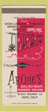 Matchbook Cover - Archie's Salad Bar Indio CA 30 Strike