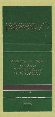 Matchbook Cover - Arrowhead Doral Property Rye Brook NY 30 Strike