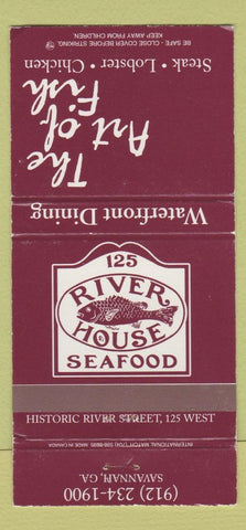 Matchbook Cover - Art of Fish Savannah GA River House WEAR 30 Strike