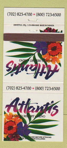 Matchbook Cover - Atlantis Casino Resort Reno NV 30 Strike