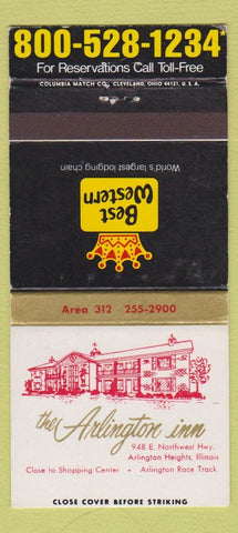 Matchbook Cover - Arlington Inn Arlington Heights IL 30 Strike