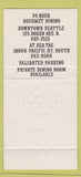 Matchbook Cover - 13 Coins Restaurant Seattle WA 30 Strike