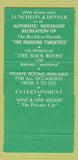 Matchbook Cover - 1920's Essex House West Orange NJ 30 Strike