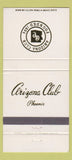 Matchbook Cover - Arizona Club Phoenix AZ 30 Strike