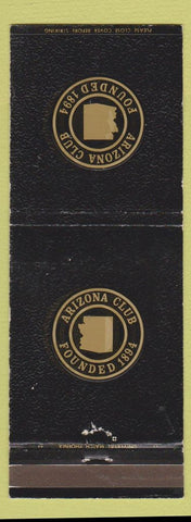 Matchbook Cover - Arizona Club