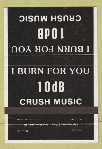 Matchbook Cover - 10dB Crush Music 40 Strike