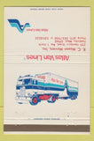 Matchbook Cover - Atlas Van Lines Trucking Peabody MA 40 Strike