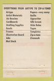 Matchbook Cover - Art Mart Milwaukee WI WORN 40 Strike