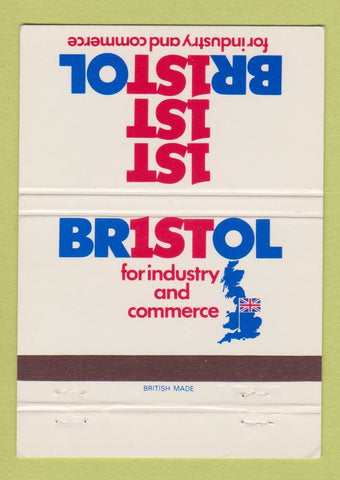 Matchbook Cover - 1st Bristol UK England 40 Strike