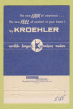 Matchbook Cover - Kroehler Furniture Chagrin Falls OH WEAR 40 Strike