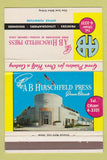 Matchbook Cover - AB Hirschfeld Press Denver Colorado printers 40 Strike