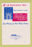 Matchbook Cover - AB Hirschfeld Press Denver Colorado printers 40 Strike