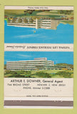 Matchbook Cover - Arthur Downer Insurance Newark NJ WORN 40 Strike