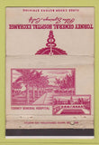 Matchbook Cover Torney General Hospital Palm Springs CA military WORN 40 Strike