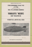 Matchbook Cover - Carson CA 1968 Goodyear Blimp Columbia 40 Strike