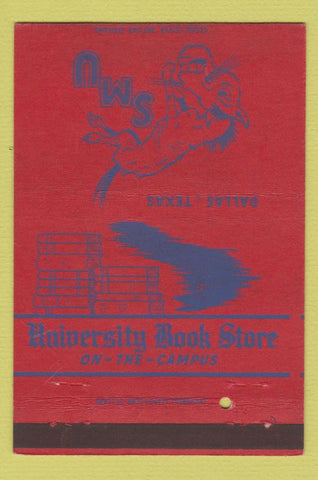 Matchbook Cover - SMU Southern Methodist Dallas TX CREASE 40 Strike