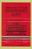 Matchbook Cover - Red Caboose Motel Restaurant Strasburg PA 40 Strike