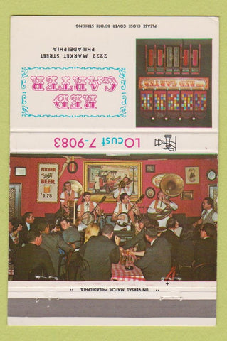 Matchbook Cover - Red Garter Philadelphia PA Banjo Band 40 Strike