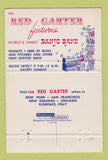 Matchbook Cover - Red Garter Philadelphia PA Banjo Band 40 Strike