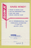 Matchbook Cover - Sun S Glass Tinting DuPont Altona NY 40 Strike